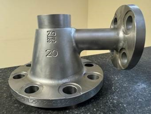 Pi&egrave;ce r&eacute;alis&eacute;e en usinage 5 axes